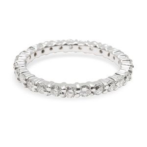 Prong Set Diamond Wedding Band in 14K White Gold (1.08 CTW)